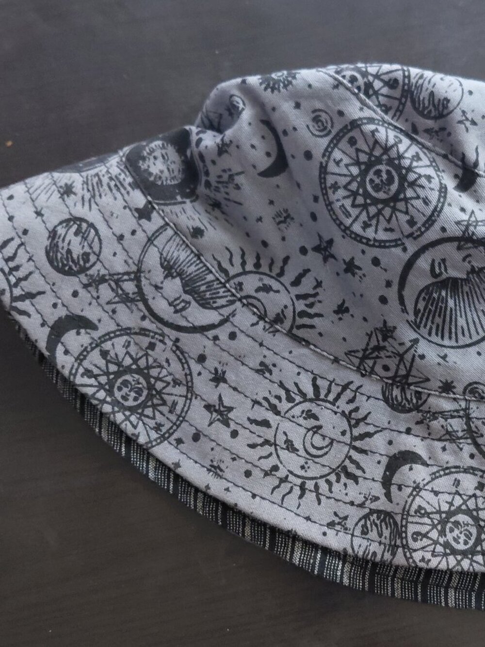 Reversible Witchy Bucket Hat | Handmade Cotton Nepal Boho Cottagecore Festival